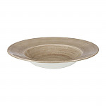 Churchill Stonecast Patina Antique Round Wide Rim Bowls Taupe 280mm