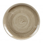 Churchill Stonecast Patina Antique Coupe Plates Taupe 324mm (Pack of 6)