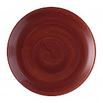Churchill Stonecast Patina Evolve Coupe Plate Red Rust 165mm (Pack of 12)