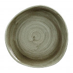 Churchill Stonecast Patina Antique Organic Round Plates Green 286mm (Pack of 12)