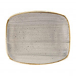 Churchill Stonecast Rectangular Plates Barley White 126 x 154mm