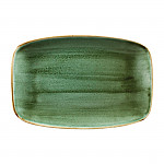 Churchill Stonecast No. 8 Oblong Chefs Plates 300 x 199mm Samphire Green (Pack of 6)