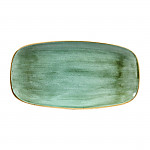 Churchill Stonecast Rectangular Plates Samphire Green 189 x 355mm