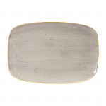 Churchill Stonecast Rectangular Plates Peppercorn Grey 199 x 300mm