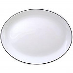 Churchill Black Line Oval Platters 305mm (Pack of 12)