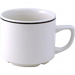 Churchill Black Line Maple Tea Cups 199ml (Pack of 24)