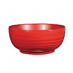 Art de Cuisine Red Glaze Ripple Bowls Large (Pack of 4)
