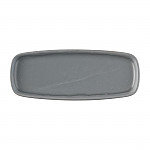 Churchill Emerge Seattle Oblong Plate Grey 254x77mm (Pack of 6)