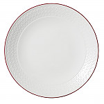 Steelite Bead Maroon Band Coupe Plates 285mm (Pack of 6)