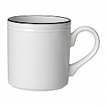 Steelite Bead Black Band Mugs 285ml (Pack of 12)