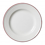 Steelite Bead Maroon Band Plates 202mm (Pack of 12)