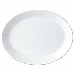 Steelite Simplicity White Oval Coupe Dishes 342mm (Pack of 12)