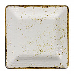 Steelite Craft Melamine Square Plates White 178mm (Pack of 6)