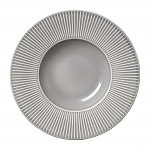 Steelite Willow Mist Gourmet Deep Rimmed Bowls Grey 285mm (Pack of 6)
