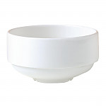 Steelite Monaco White Stacking Unhandled Soup Cups 285ml (Pack of 36)