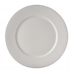 Royal Crown Derby Effervesce White Flat Rim Plate 270mm (Pack of 6)