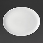 Utopia Pure White Oval Plates 300mm (Pack of 18)