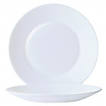 Arcoroc Opal Restaurant Wide Rim Plates 235mm (Pack of 6)