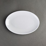 Olympia Kristallon Melamine Oval Coupe Plates 225mm (Pack of 12)