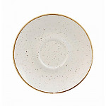 Churchill Stonecast Round Cappuccino Saucers Barley White 156mm (Pack of 12)