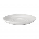 Utopia Pure White Double Well Saucers 150mm (Pack of 24)