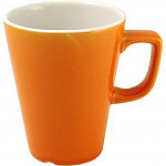 Churchill New Horizons Colour Glaze Cafe Latte Mugs Orange 340ml (Pack of 12)