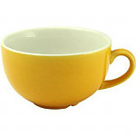 Churchill New Horizons Colour Glaze Cappuccino Cups Yellow 340ml