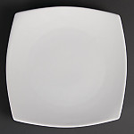 Olympia Whiteware Rounded Square Plates 240mm (Pack of 12)