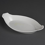 Olympia Whiteware Oval Eared Dishes 320x 177mm (Pack of 6)