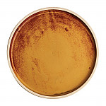 Olympia Canvas Flat Round Plate Sienna Rust 250mm (Pack of 6)