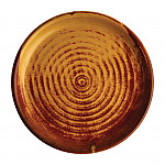 Olympia Canvas Small Rim Round Plate Sienna Rust 180mm (Pack of 6)