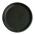 Olympia Canvas Small Rim Round Plate Green Verdigris 180mm (Pack of 6)