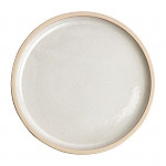 Olympia Canvas Flat Round Plate Murano White 250mm (Pack of 6)