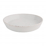 Olympia Cavolo White Speckle Flat Round Bowl - 220mm (Box 4)