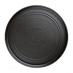 Olympia Cavolo Textured Black Flat Round Plate - 270mm (Box 4)