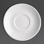 Olympia Cafe Flat White Saucers White 135mm (Pack of 12)