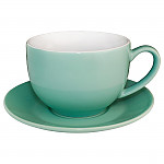 Olympia Cafe Cappuccino Cups Aqua 340ml (Pack of 12)