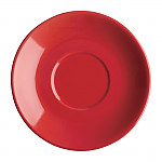 Olympia Cafe Flat White Saucers Red 135mm (Pack of 12)