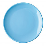 Olympia Cafe Coupe Plate Blue 250mm (Pack of 6)