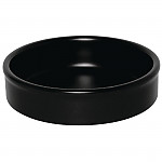 Olympia Mediterranean Stackable Dishes Black 134mm (Pack of 6)