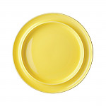 Olympia Kristallon Heritage Raised Rim Plates Yellow 252mm (Pack of 4)