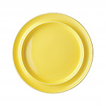 Olympia Heritage Raised Rim Plates Yellow 253mm (Pack of 4)