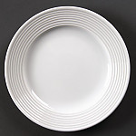 Olympia Linear Wide Rimmed Plates 150mm (Pack of 12)