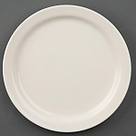 Olympia Ivory Narrow Rimmed Plates 150mm (Pack of 12)