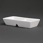 Royal Porcelain Classic White Twin Dipping Pot 125mm (Pack of 12)