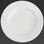 Royal Porcelain Classic White Wide Rim Plates 280mm (Pack of 12)