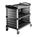 Cambro Three Shelf Utility Cart Black