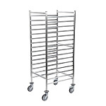 Matfer Bourgeat Double Gastronorm Racking Trolley 15 Shelves