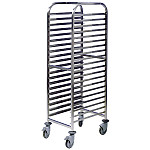 EAIS Stainless Steel Clearing Trolley 24 Shelves