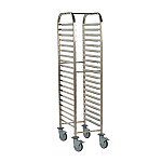 Matfer Bourgeat Full Gastronorm Racking Trolley 15 Shelves
